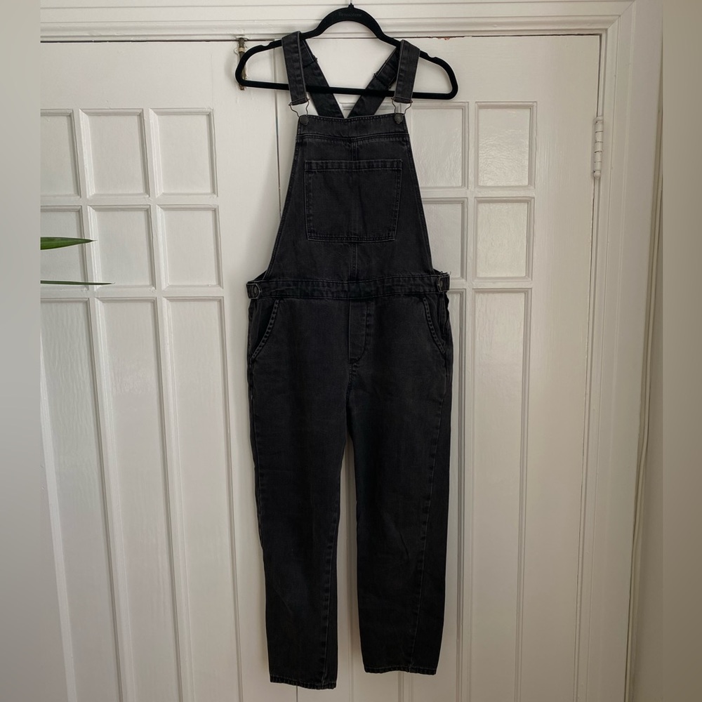 Topshop Moto black overalls